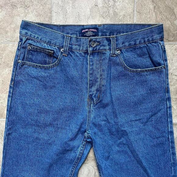 Cross & Winsor Mens Denim Jeans 34x30 Medium Wash Straight Leg Basic Everyday - Picture 2 of 9